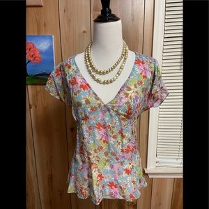Silk multicolor blouse